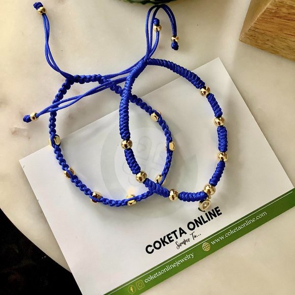 Handmade Braid Unisex Bracelets Jewelry - Bracelets Handmade Braid Unisex Bracelets Blue Brand New  2 Piece